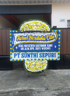 Papan Bunga Duka di Kabun